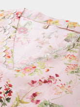 Plus Size Floral Printed Gotta Patti Floral Kurta-AP-AHKUMSDP-634